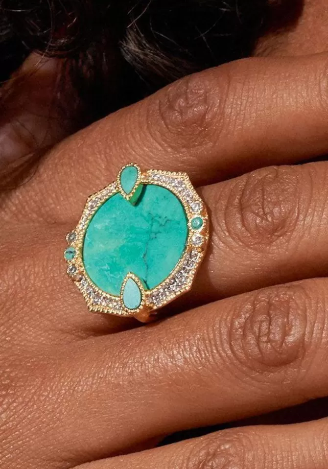 Be Maad Bague Janih Turquoise New