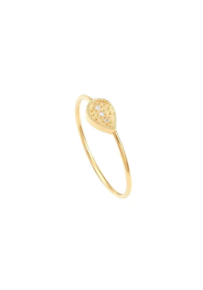 Louise Hendricks Bague Mina Poire Blanc Online