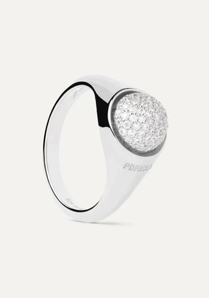 PDPAOLA Bague Moon Argent Best