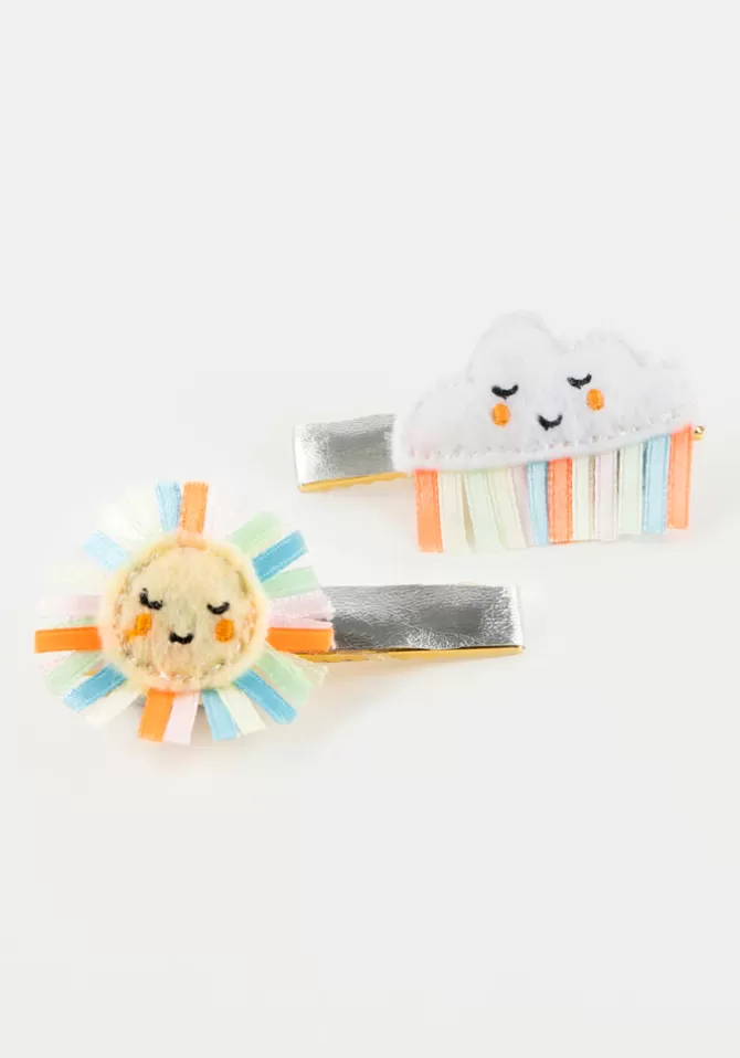 Meri Meri Barrettes Soleil Et Nuages Multicolores Sale