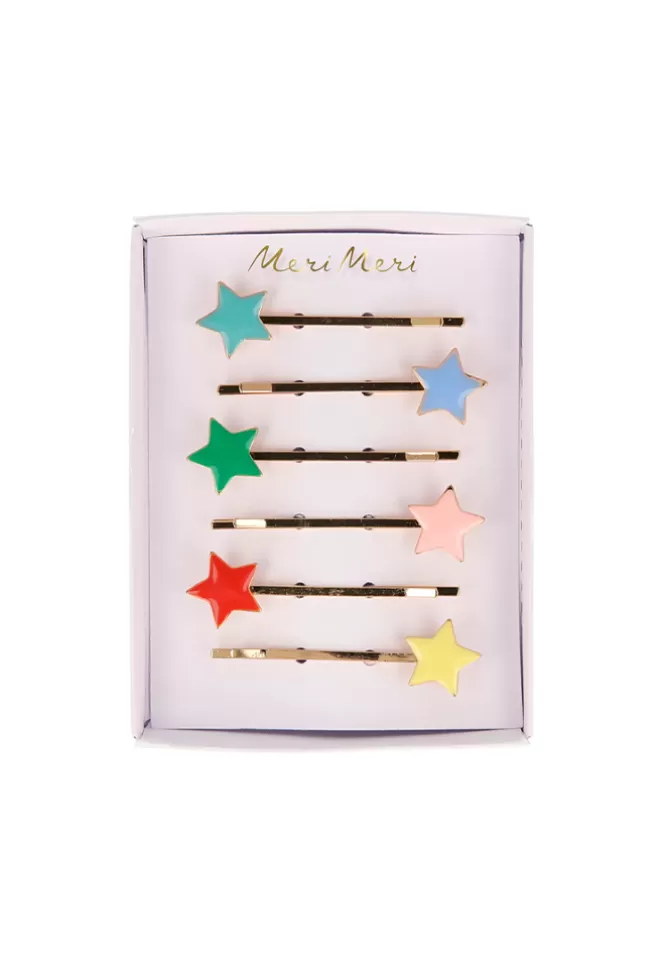 Meri Meri Boite De 6 Barrettes À Cheveux Étoiles Multicolores Cheap
