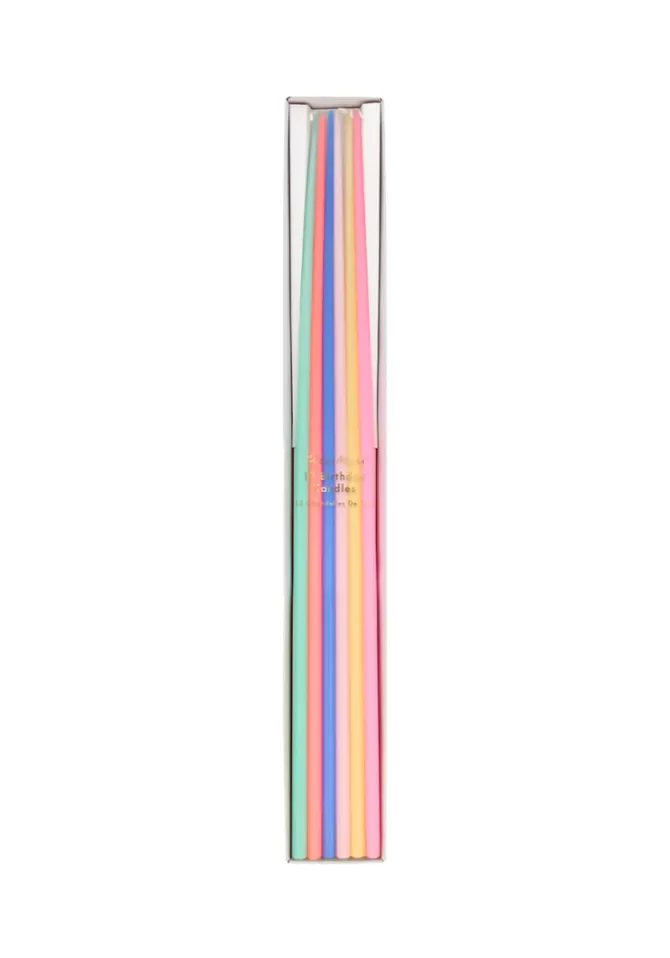 Meri Meri Boite De 12 Bougies XL Multicolore Pastels Flash Sale