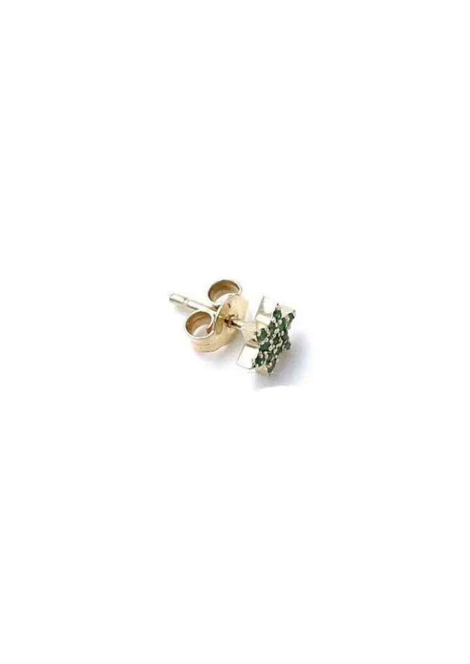 Feidt Boucle D'Oreille Mini Maguen Saphirs Verts Best Sale