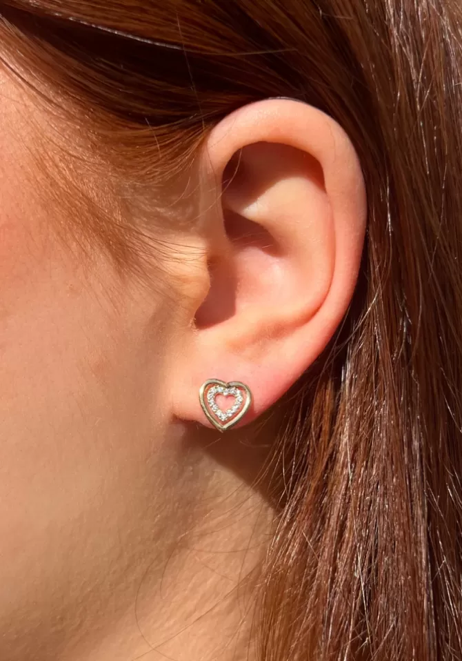Maison Baika Boucles d'Oreilles Cathy Coeurs Online