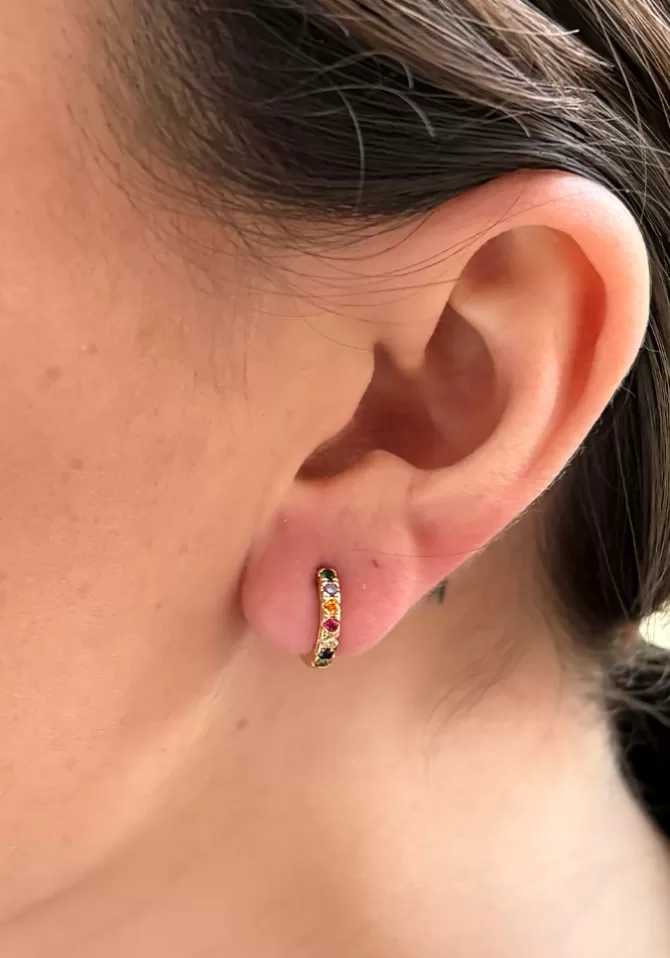 Maison Baika Boucles D'Oreilles Pozzi Multicolores Flash Sale