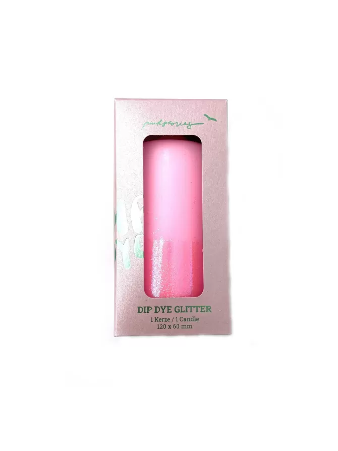 Blush Sélection Décoration Bougie Dip Dye Glitter Pink Discount