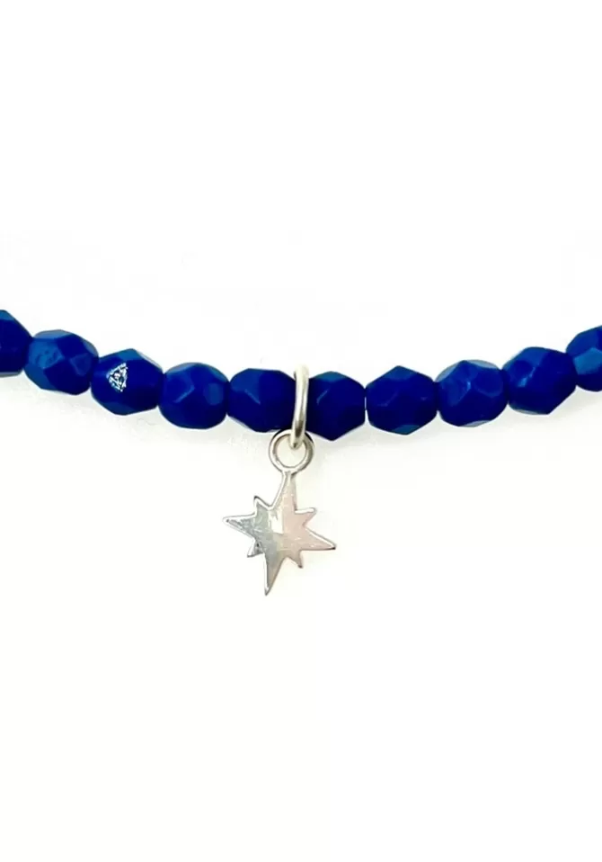 Têtes Blondes Bracelet 2 Tours Ou Collier Polaire Bleu Majorelle New