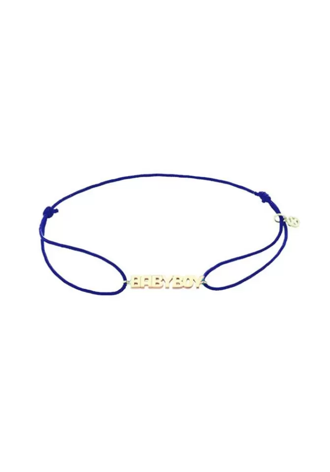 Kismet By Milka Bracelet Babyboy En Or Rose Sur Cordon Best Sale