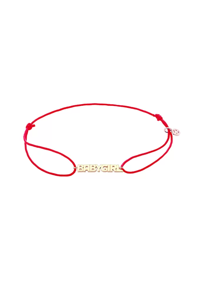 Kismet By Milka Bracelet Babygirl En Or Rose Sur Cordon Sale