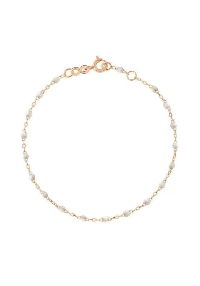 Gigi Clozeau Bracelet Classique Gigi Or Rose Et Résines Opale 17cm New