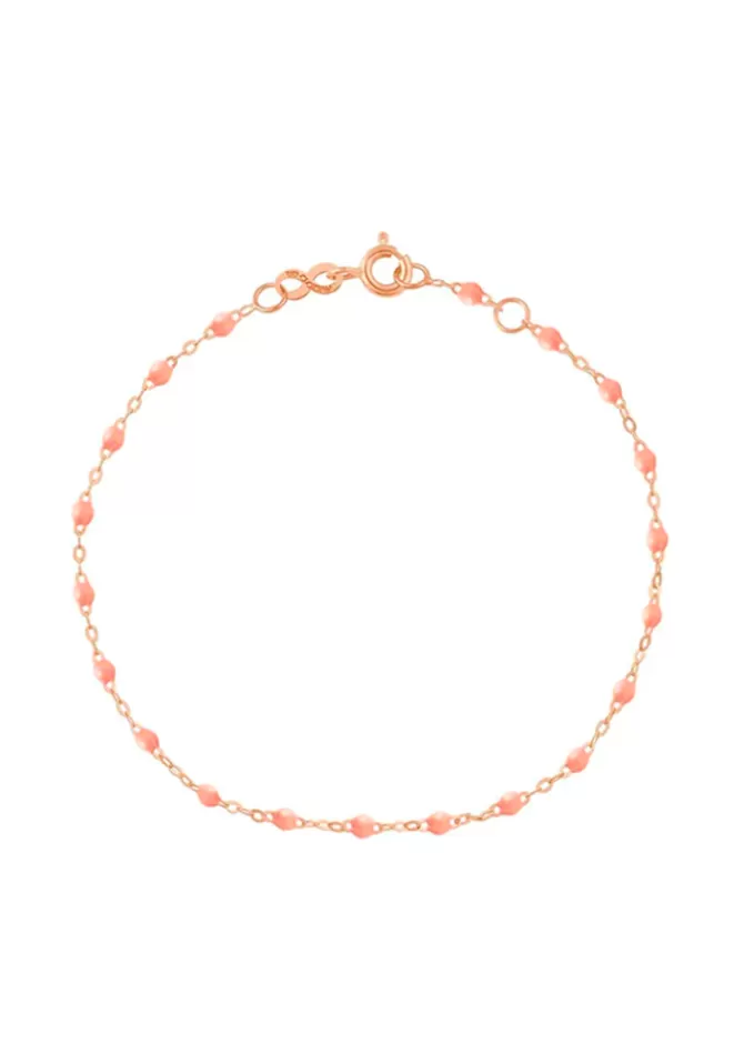 Gigi Clozeau Bracelet Classique Gigi Or Rose Et Résines Saumon 17cm Outlet