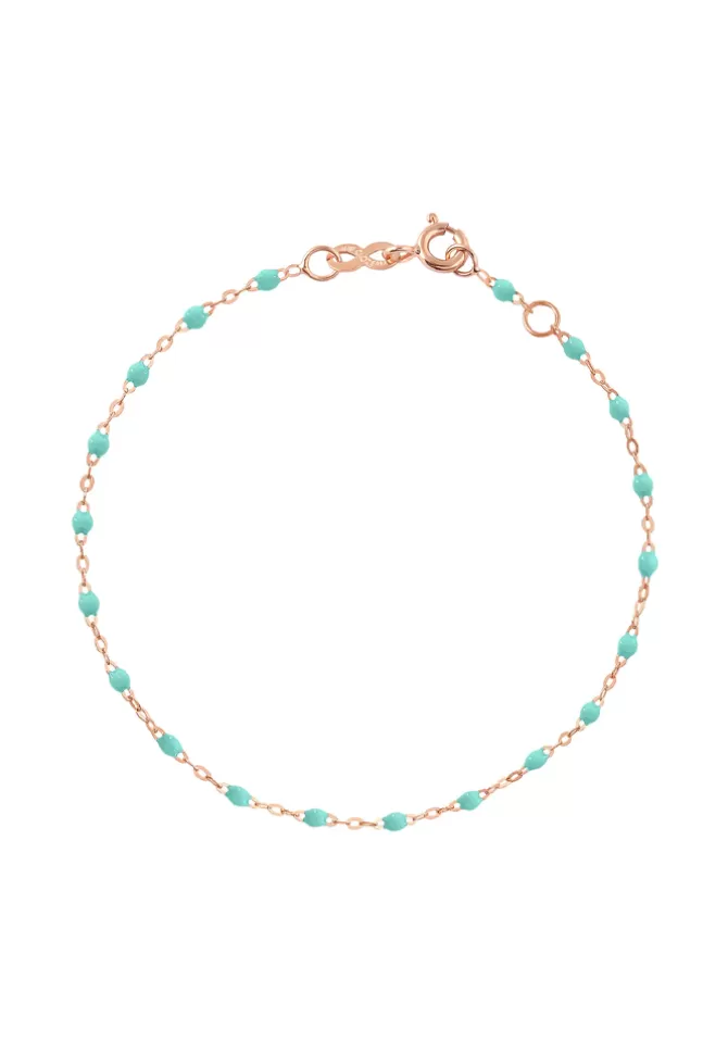 Gigi Clozeau Bracelet Classique Gigi Or Rose Et Résines Vert D'eau 17cm Store