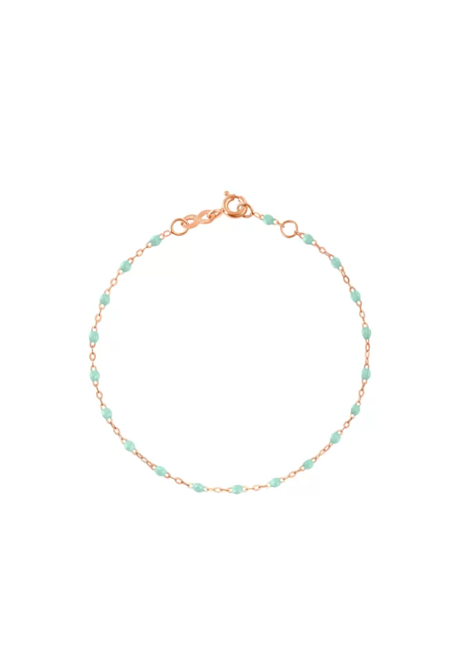 Gigi Clozeau Bracelet Enfant Classique Gigi Or Rose Et Résines Jade 13cm Clearance