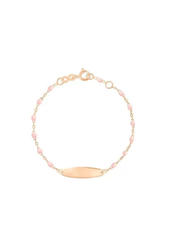 Gigi Clozeau Bracelet Enfant Little Gigi Plaque Ovale Or Rose 13cm Store