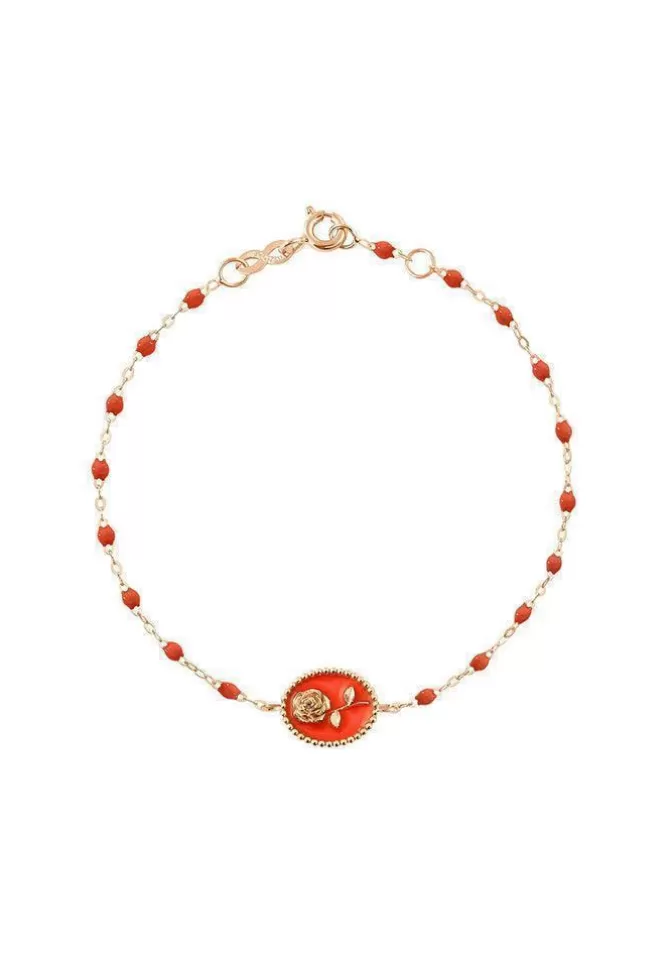 Gigi Clozeau Bracelet Rose En Or Rose Et Résines Corail 17cm Best