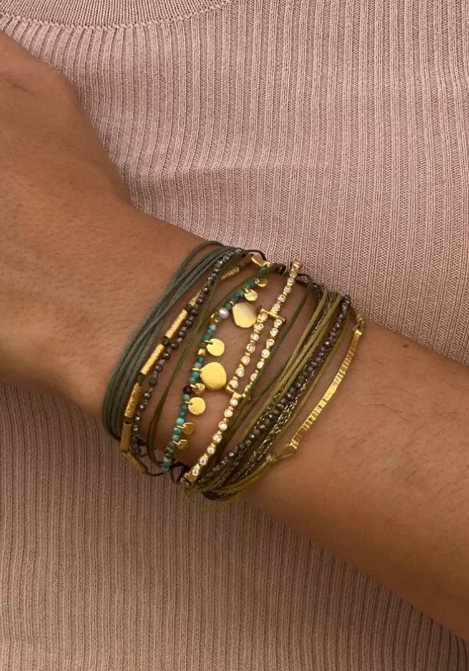 Mary Gaitani Bracelet Smarties Kaki Sale