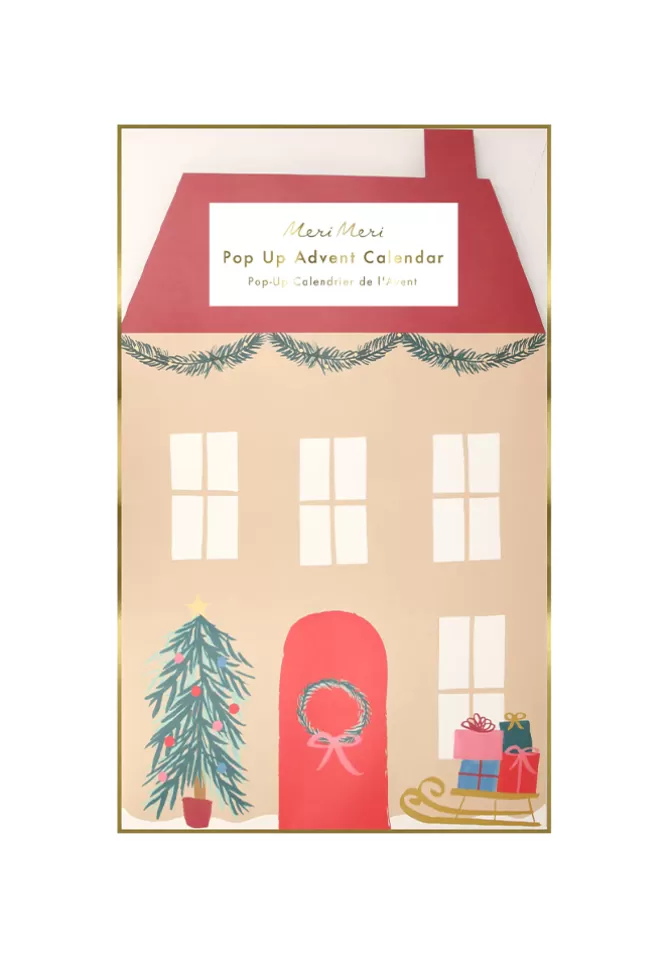 Meri Meri Calendrier De L'Avent Maison Du Père Noel À Décorer Hot