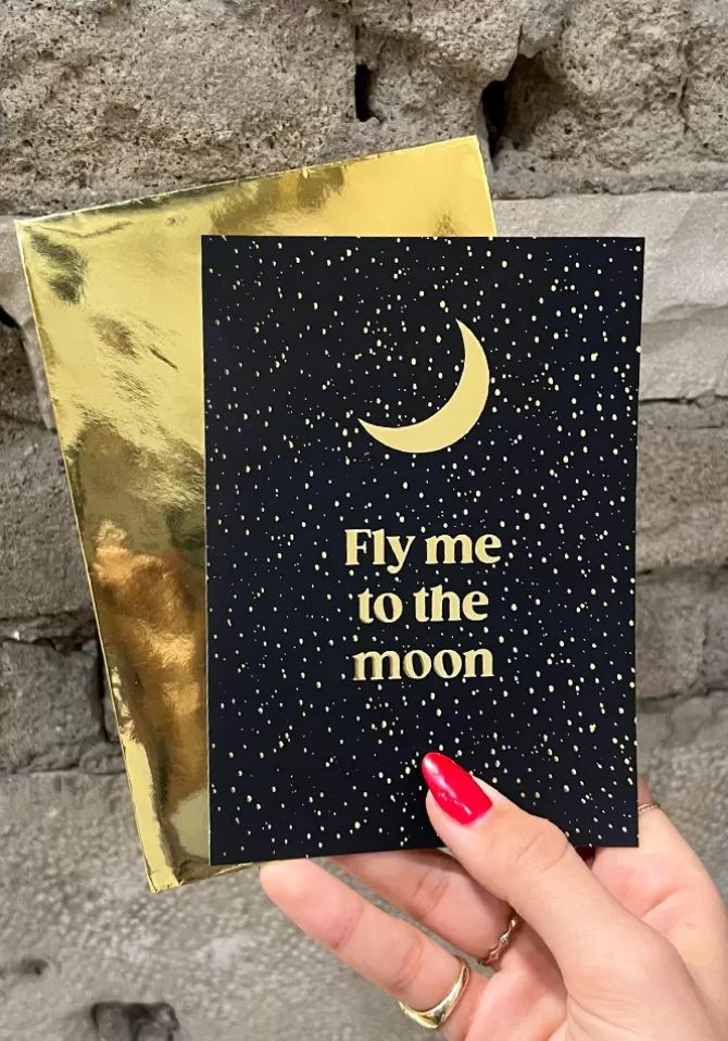 Blush Carte De Voeux Fly Me To The Moon Store