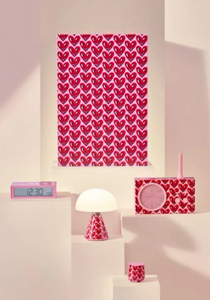 Lexon Coffret Cadeau Keith Haring Heart Pink Sale