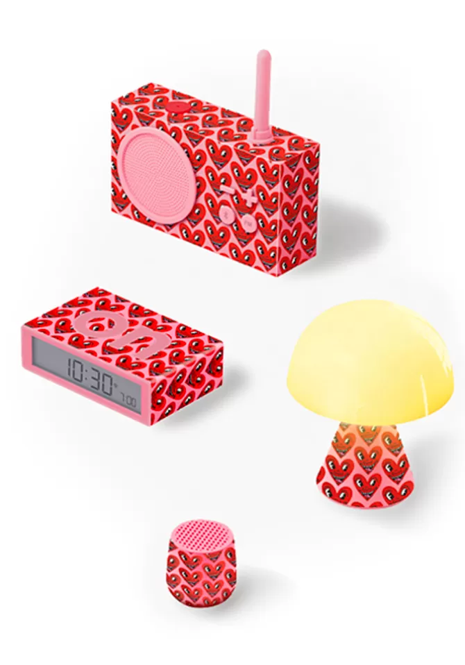 Lexon Coffret Cadeau Keith Haring Heart Pink Sale