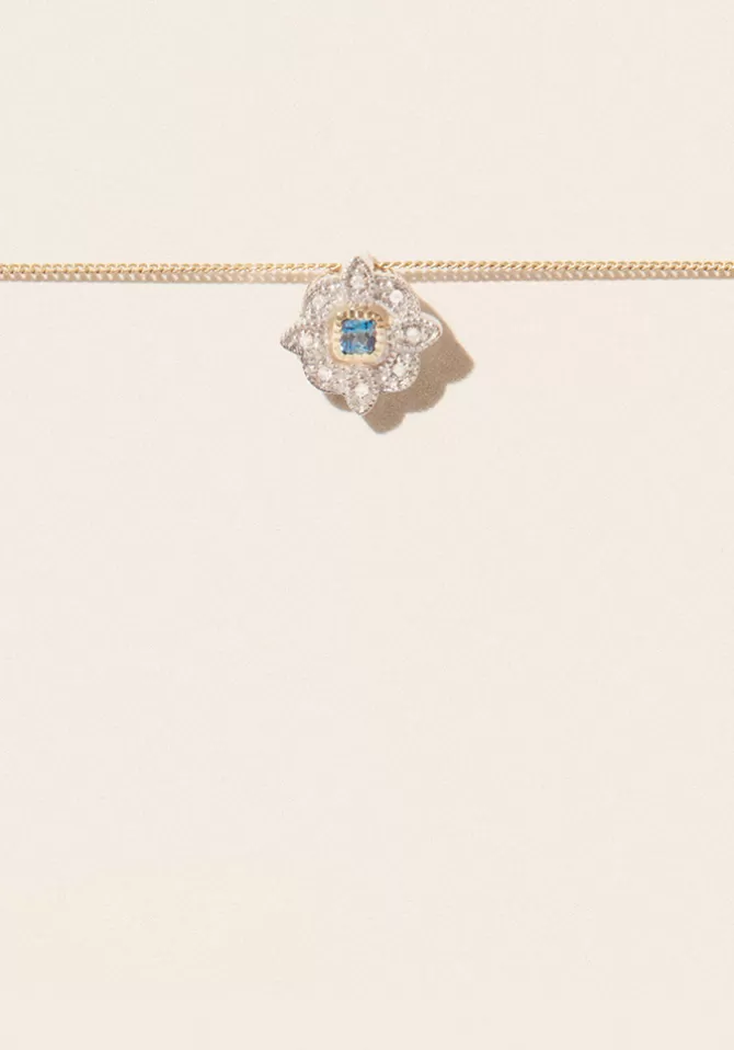 Pascale Monvoisin Collier Bettina London Blue Topaze Hot