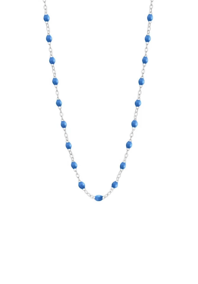 Gigi Clozeau Collier Classique Gigi Or Blanc Et Résines Bleu 42 cm Best