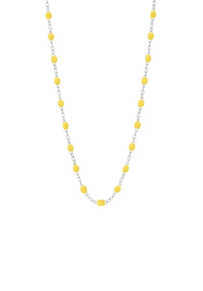 Gigi Clozeau Collier Classique Gigi Or Blanc Et Résines Citron 42 cm Store