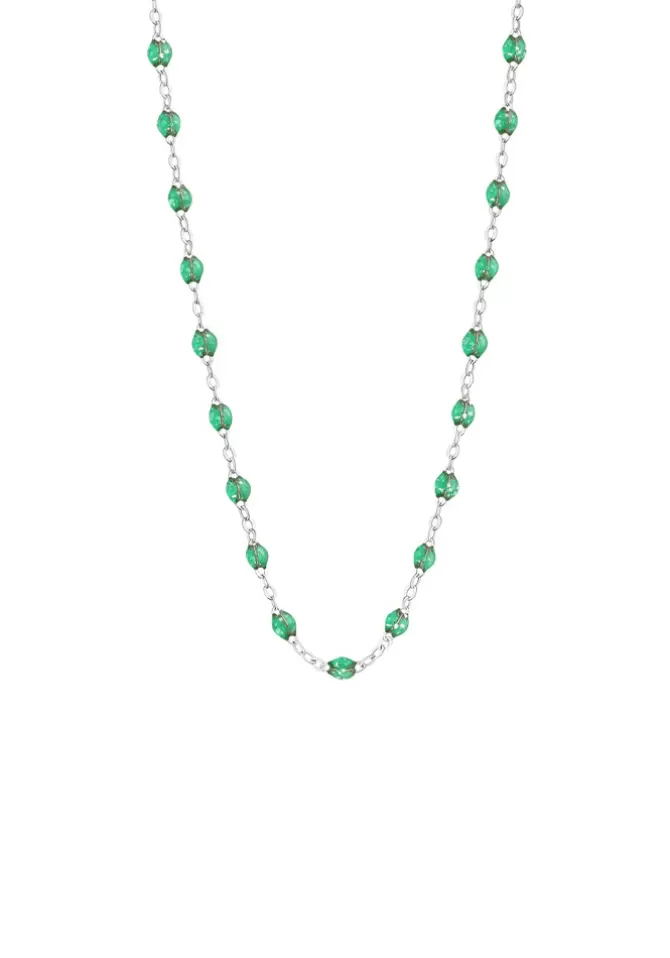 Gigi Clozeau Collier Classique Gigi Or Blanc Et Résines Menthe 42 cm Online