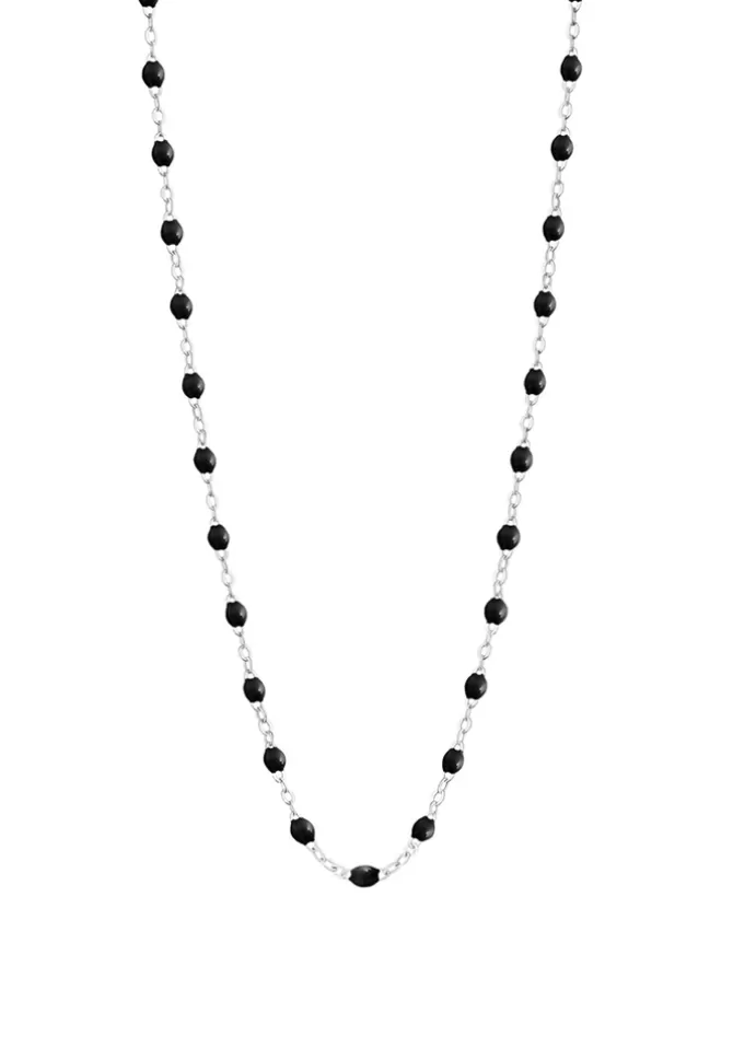 Gigi Clozeau Collier Classique Gigi Or Blanc Et Résines Noir 50cm Shop