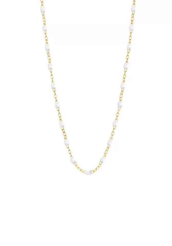 Gigi Clozeau Collier Classique Gigi Or Jaune Et Résines Blanc 42cm Store
