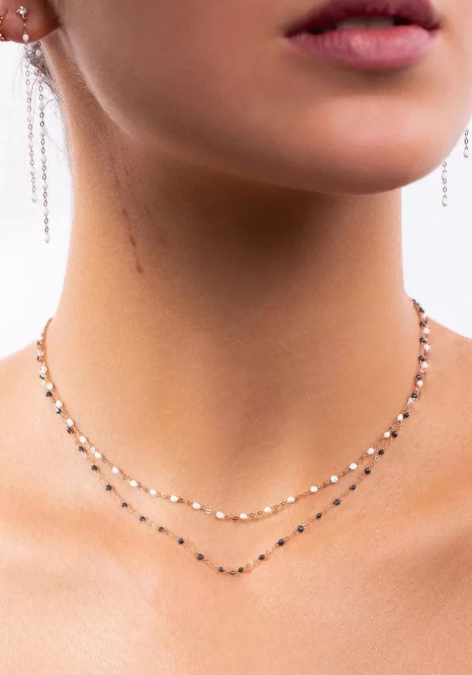 Gigi Clozeau Collier Classique Gigi Or Jaune Et Résines Blanc 42cm Store