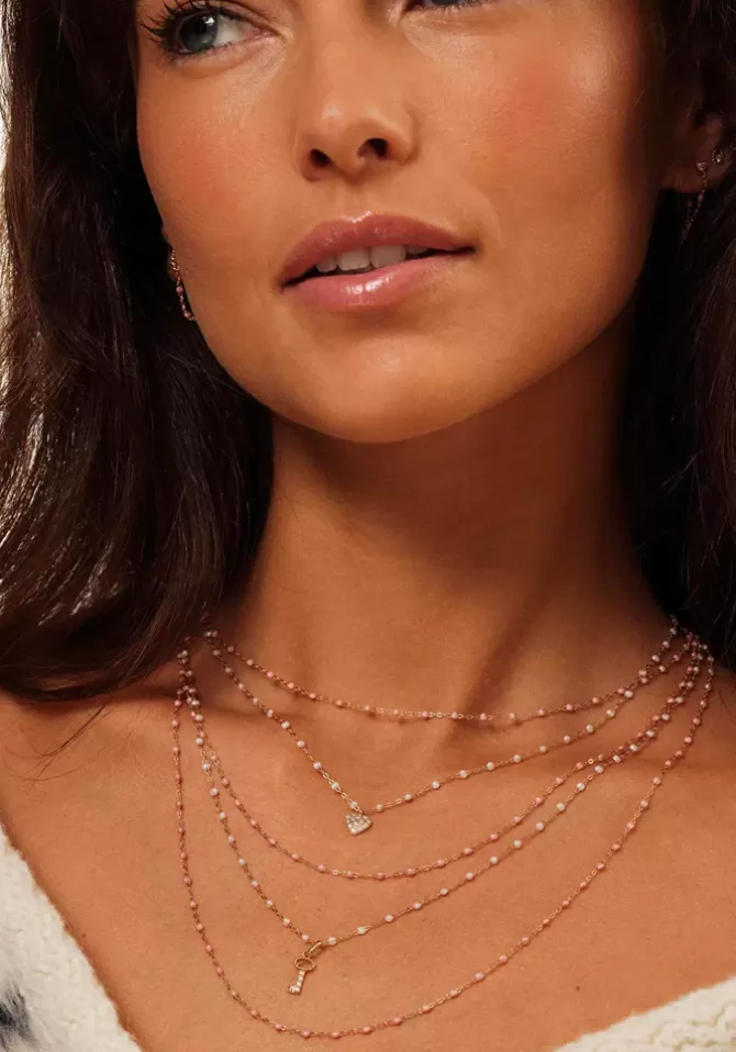 Gigi Clozeau Collier Classique Gigi Or Jaune Et Résines Blush 42cm Best