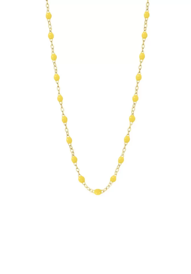 Gigi Clozeau Collier Classique Gigi Or Jaune Et Résines Citron 42cm Store