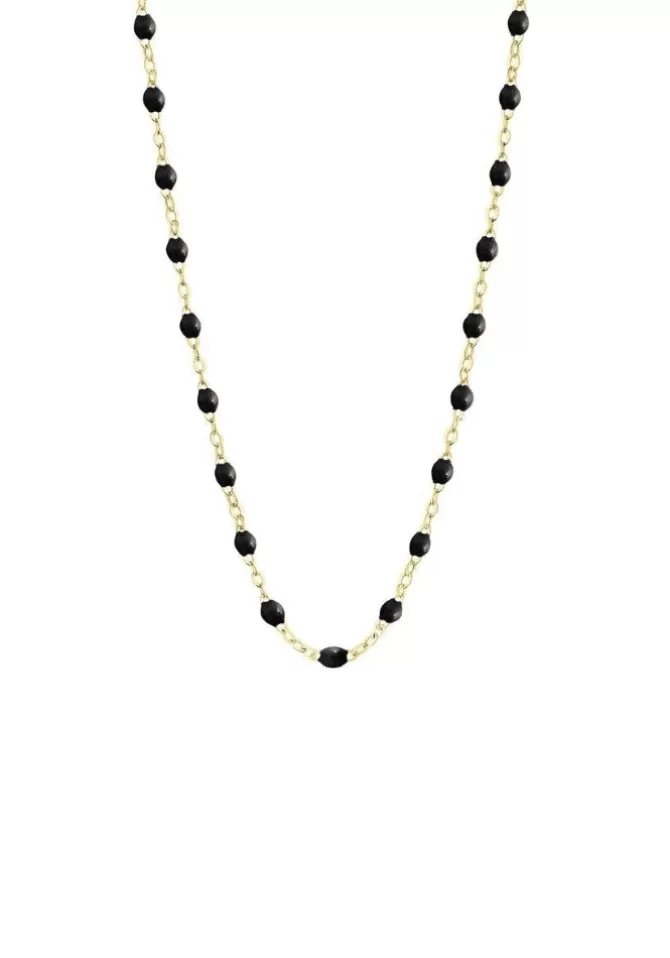 Gigi Clozeau Collier Classique Gigi Or Jaune Et Résines Noir 42cm Clearance