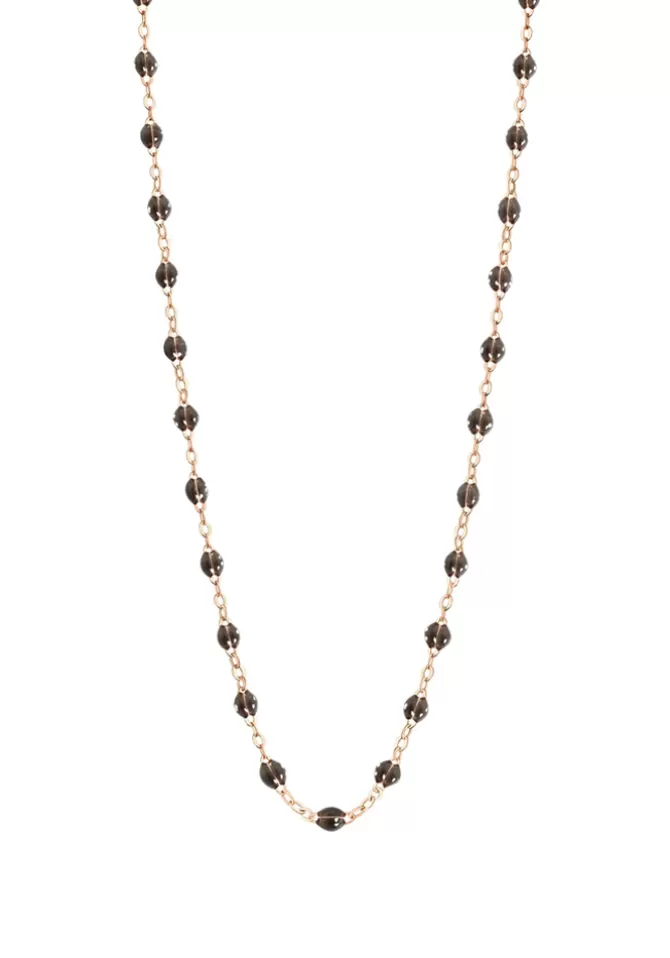 Gigi Clozeau Collier Classique Gigi Or Rose Et Résines Quartz 50cm Best Sale