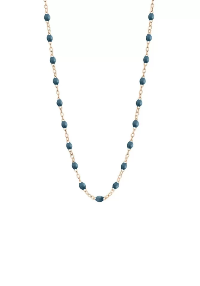 Gigi Clozeau Collier Classique Gigi Or Rose Et Résines Céleste 42cm Best Sale