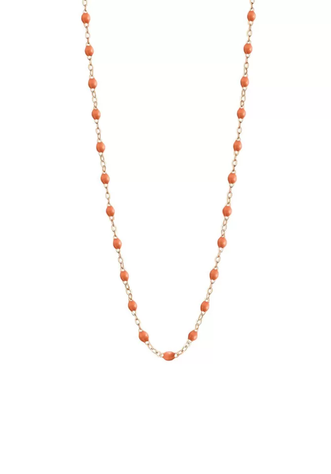 Gigi Clozeau Collier Classique Gigi Or Rose Et Résines Feu 45cm Cheap