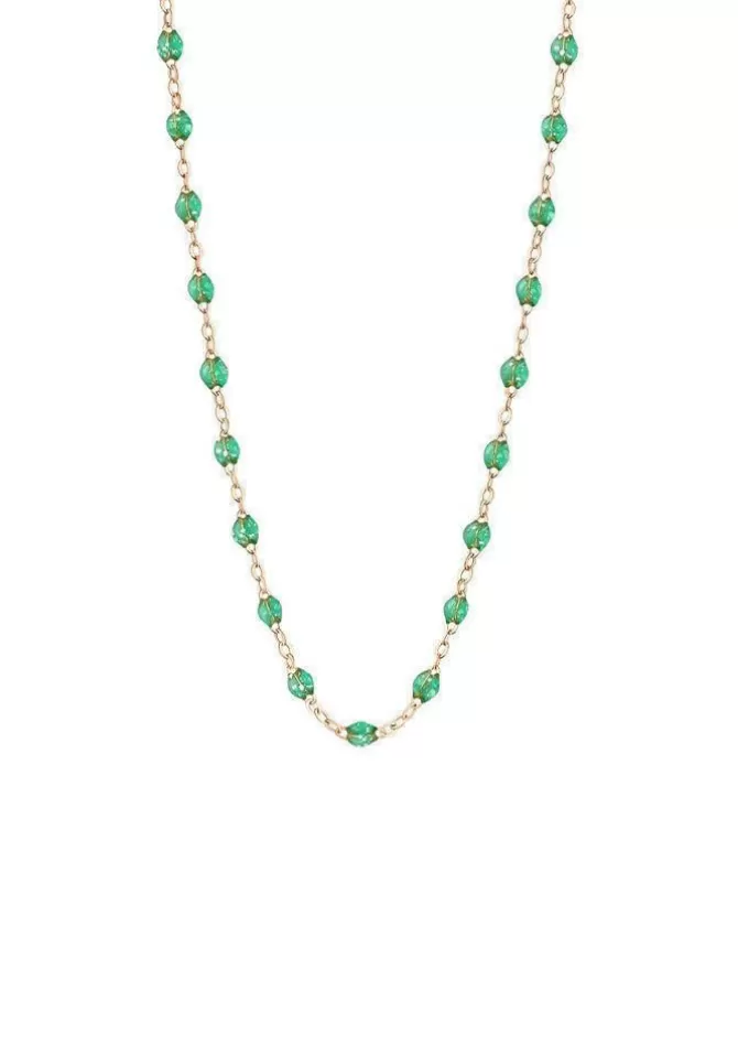 Gigi Clozeau Collier Classique Gigi Or Rose Et Résines Menthe 42cm Store