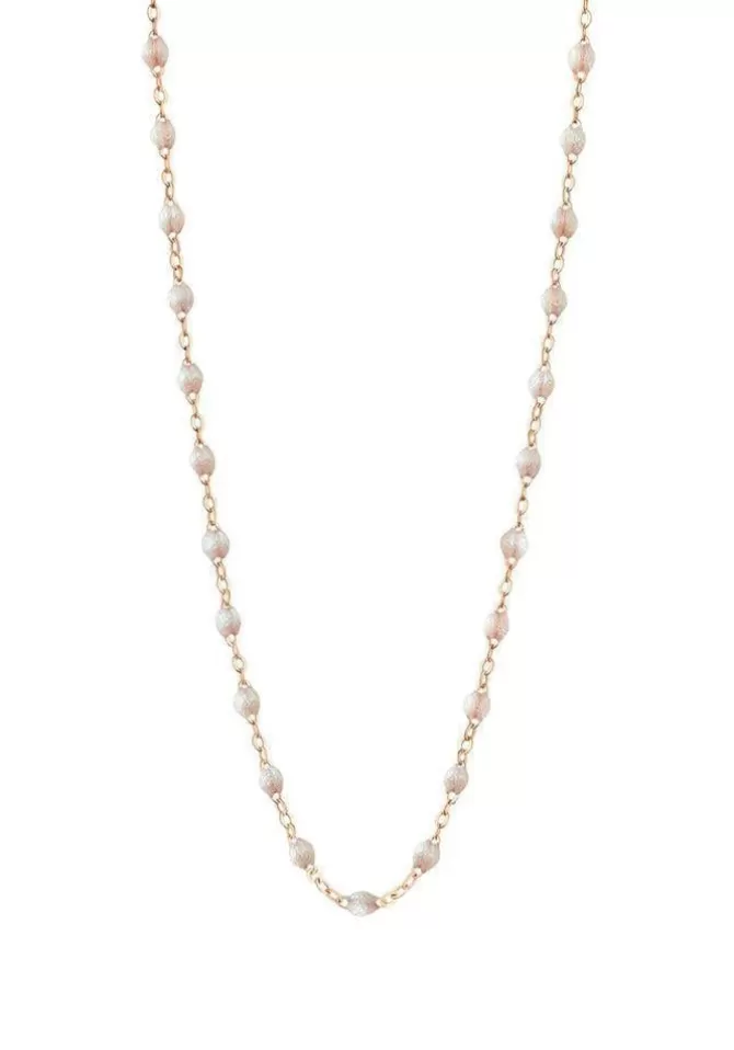 Gigi Clozeau Collier Classique Gigi Or Rose Et Résines Opale 50cm Shop
