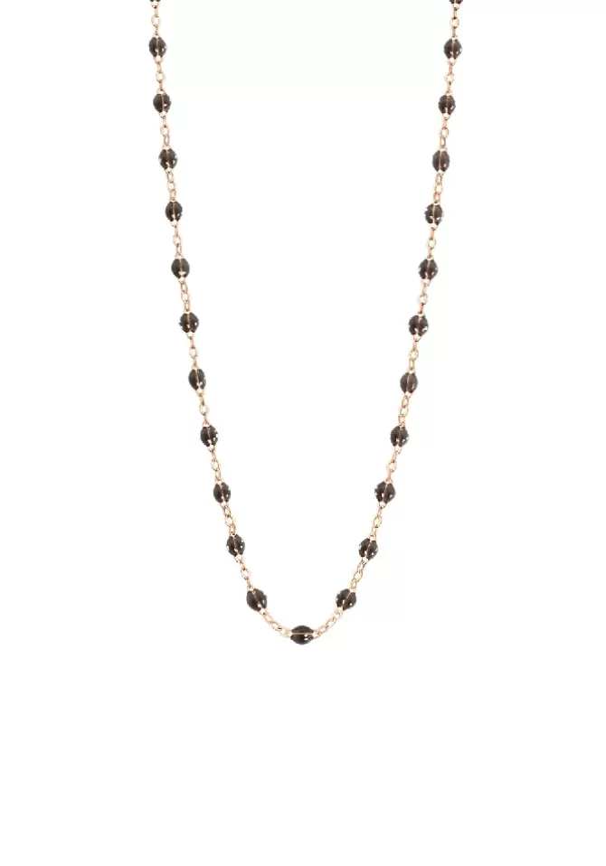 Gigi Clozeau Collier Classique Gigi Or Rose Et Résines Quartz 45cm Store