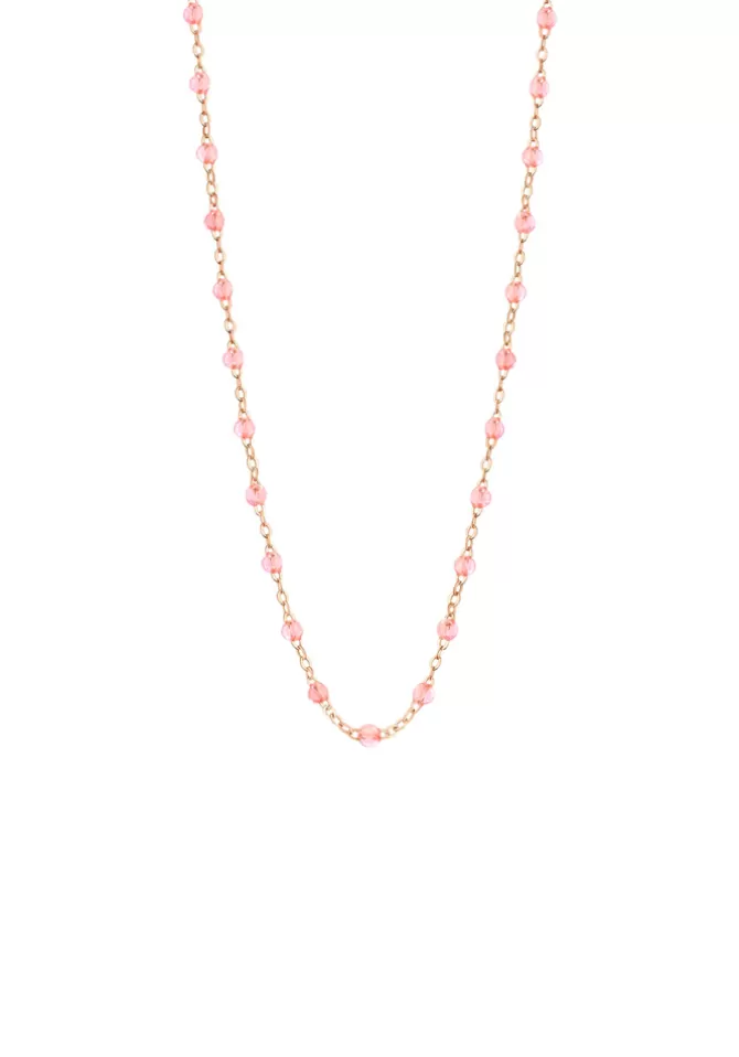 Gigi Clozeau Collier Classique Gigi Or Rose Et Résines Rosée 42 cm Best