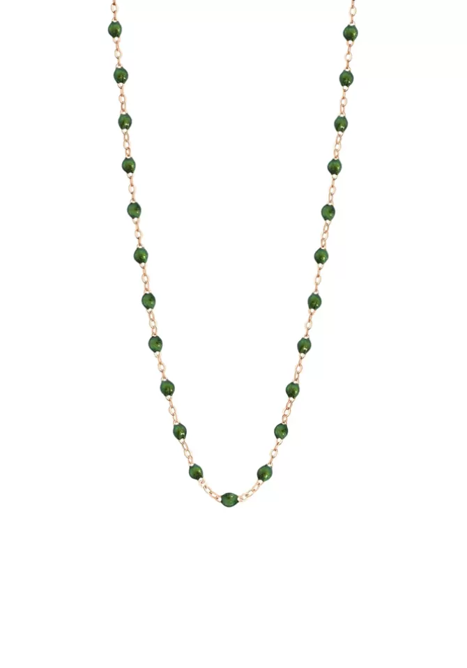 Gigi Clozeau Collier Classique Gigi Or Rose Et Résines Scarabée 45cm Online