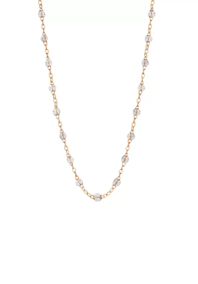 Gigi Clozeau Collier Classique Gigi Or Rose Et Résines Sparkle 42cm Outlet