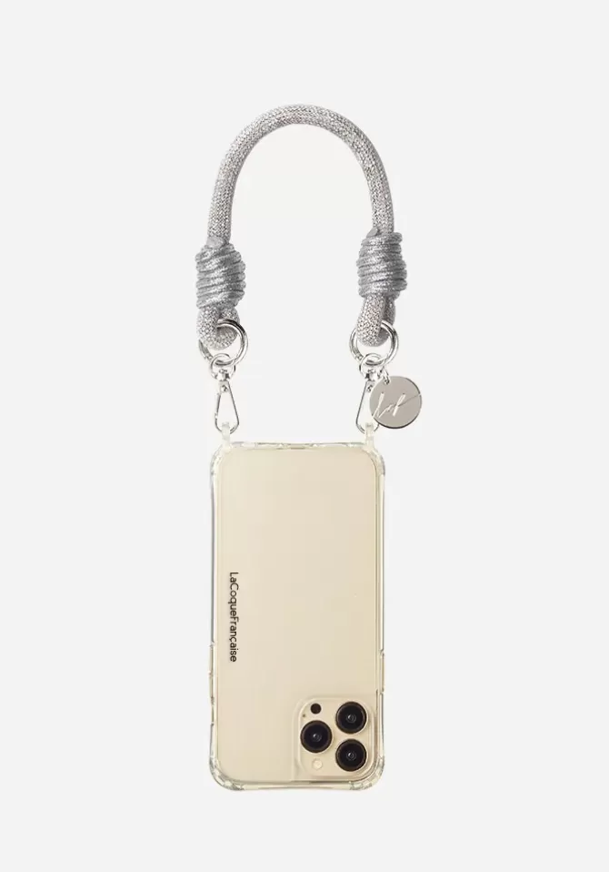 La Coque Francaise Cordon De Téléphone Evan Argenté Hot