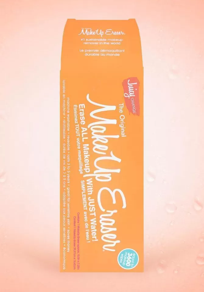 The Original Make Up Eraser Lingette Démaquillante Réutilisable Orange Hot