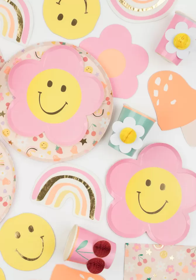 Meri Meri Lot De 8 Assiettes Happy Flowers Cheap