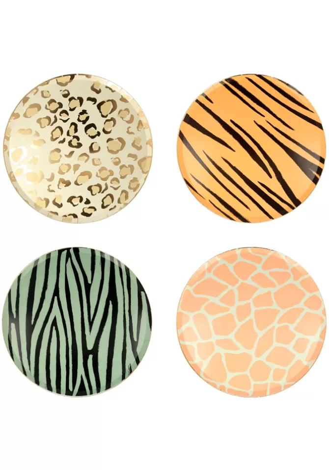 Meri Meri Lot De 8 Assiettes Motifs Animaliers Grand Modèle Online