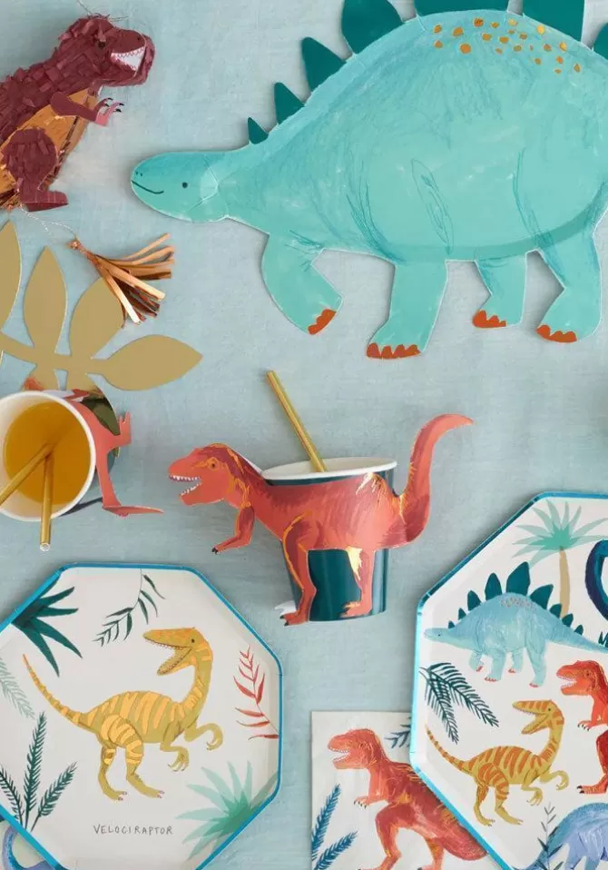 Meri Meri Lot De 8 Gobelets Avec Etui T-Rex Shop