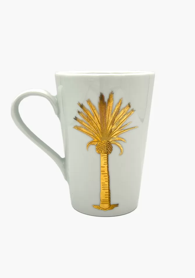 Atalus Mug En Porcelaine Palmier/Dattier Doré Online