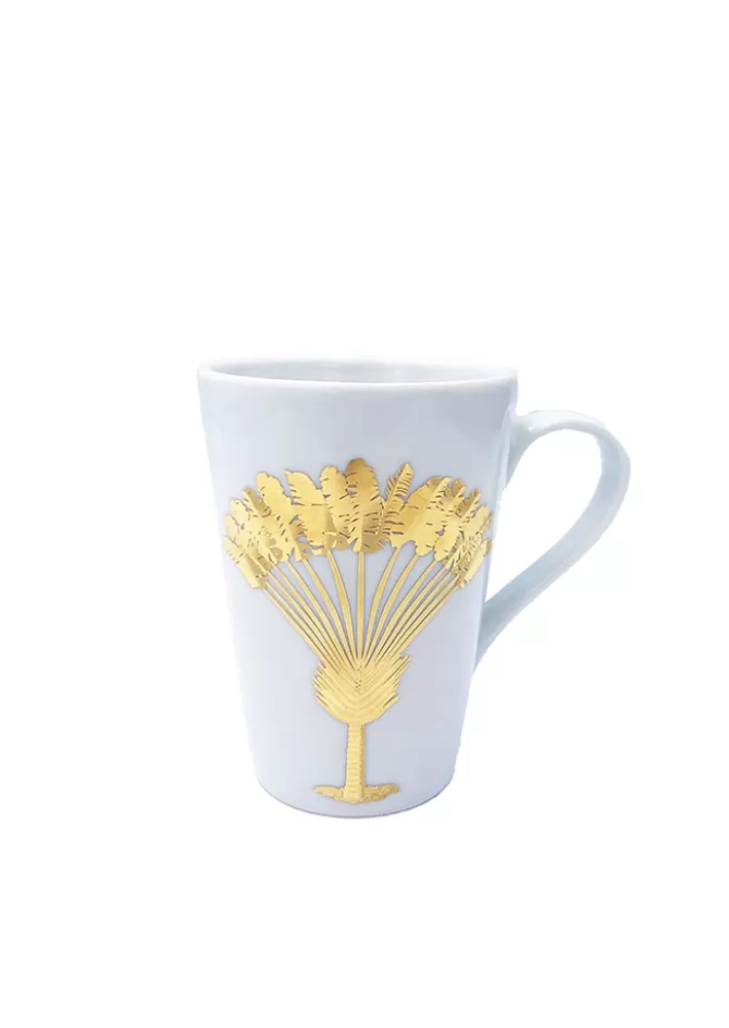 Atalus Mug En Porcelaine Palmier/Dattier Doré Online